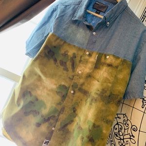 Crooks and Castles Denim/Camo Short-sleeve